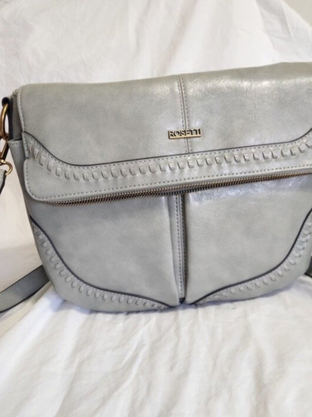 NWT Rosetti Light Grey,Crossbody Bag with Flap